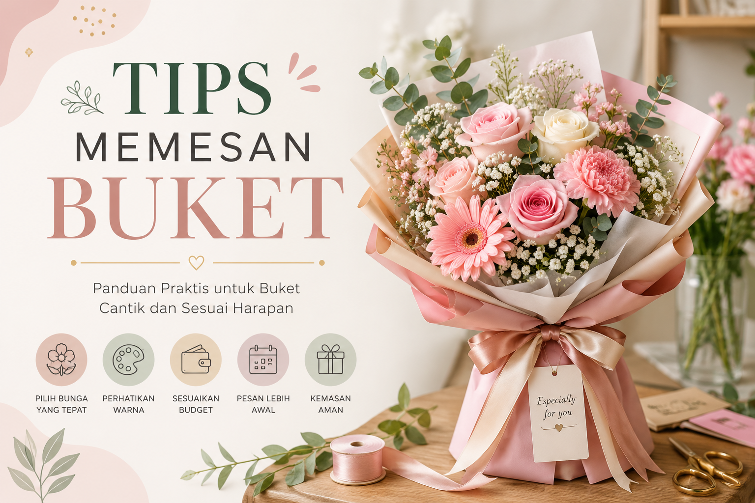 Tips Memesan Buket agar Hasilnya Cantik dan Sesuai Harapan